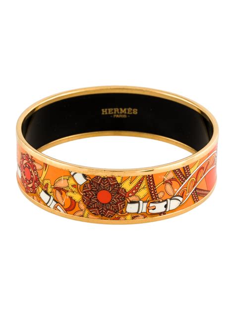 Hermès Balade En Berline Wide Enamel Bangle 